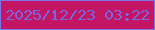 文字の大きさ：4、枠の色：7e73ea、背景の色：c31563、文字の色：7967e2 無料ブログパーツのブログ時計