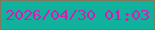 文字の大きさ：1、枠の色：7e7a5e、背景の色：11b29d、文字の色：d21fb1 無料ブログパーツのブログ時計