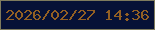 文字の大きさ：4、枠の色：7e7b5d、背景の色：061136、文字の色：936023 無料ブログパーツのブログ時計
