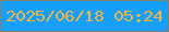 文字の大きさ：3、枠の色：7e816b、背景の色：179ffe、文字の色：f1b43d 無料ブログパーツのブログ時計