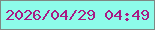 文字の大きさ：1、枠の色：7e8883、背景の色：8dfbe9、文字の色：a81b85 無料ブログパーツのブログ時計