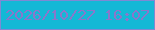 文字の大きさ：3、枠の色：7e89d4、背景の色：14b8d6、文字の色：8977cb 無料ブログパーツのブログ時計