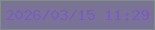 文字の大きさ：1、枠の色：7e8f83、背景の色：7b7396、文字の色：7a5cbf 無料ブログパーツのブログ時計