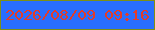 文字の大きさ：5、枠の色：7e9014、背景の色：296eff、文字の色：e33c2a 無料ブログパーツのブログ時計