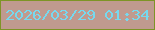 文字の大きさ：3、枠の色：7e9426、背景の色：c09a8f、文字の色：76d9ef 無料ブログパーツのブログ時計