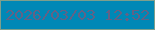 文字の大きさ：4、枠の色：7e9f8c、背景の色：0088b6、文字の色：626286 無料ブログパーツのブログ時計