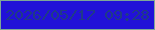 文字の大きさ：4、枠の色：7ea797、背景の色：2111d8、文字の色：1f3a88 無料ブログパーツのブログ時計