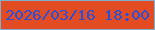 文字の大きさ：3、枠の色：7eafce、背景の色：e34b23、文字の色：2650db 無料ブログパーツのブログ時計