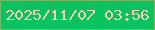 文字の大きさ：4、枠の色：7eb362、背景の色：07c461、文字の色：fecab5 無料ブログパーツのブログ時計