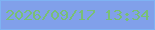 文字の大きさ：1、枠の色：7eb3f3、背景の色：81a0ea、文字の色：79bf76 無料ブログパーツのブログ時計