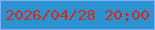 文字の大きさ：3、枠の色：7eb3f9、背景の色：2c92d0、文字の色：cf2b18 無料ブログパーツのブログ時計