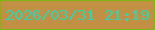 文字の大きさ：1、枠の色：7eb610、背景の色：c19045、文字の色：33d4b2 無料ブログパーツのブログ時計