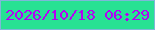文字の大きさ：5、枠の色：7eb7d9、背景の色：28e193、文字の色：b601f3 無料ブログパーツのブログ時計