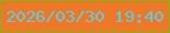 文字の大きさ：3、枠の色：7eb818、背景の色：ee7828、文字の色：5ecbe1 無料ブログパーツのブログ時計