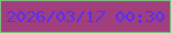 文字の大きさ：4、枠の色：7ebc7f、背景の色：a13f7e、文字の色：512ffa 無料ブログパーツのブログ時計