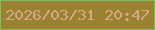 文字の大きさ：4、枠の色：7ebd62、背景の色：9b8230、文字の色：d7a885 無料ブログパーツのブログ時計