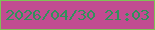 文字の大きさ：5、枠の色：7ec256、背景の色：c14c91、文字の色：30915c 無料ブログパーツのブログ時計