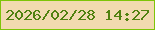 文字の大きさ：5、枠の色：7ec408、背景の色：f2dab0、文字の色：51810f 無料ブログパーツのブログ時計