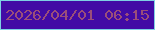 文字の大きさ：4、枠の色：7ed0e3、背景の色：420ba5、文字の色：9a4e7a 無料ブログパーツのブログ時計
