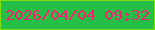 文字の大きさ：3、枠の色：7ede10、背景の色：23bf46、文字の色：fe1f71 無料ブログパーツのブログ時計