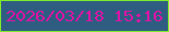 文字の大きさ：5、枠の色：7eeb2b、背景の色：2f5d81、文字の色：da15a6 無料ブログパーツのブログ時計