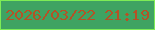 文字の大きさ：4、枠の色：7eec56、背景の色：3fa362、文字の色：b45226 無料ブログパーツのブログ時計