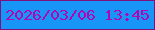 文字の大きさ：2、枠の色：7f107d、背景の色：1796f8、文字の色：b005b1 無料ブログパーツのブログ時計
