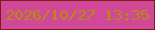 文字の大きさ：2、枠の色：7f1b15、背景の色：d24898、文字の色：b78c0d 無料ブログパーツのブログ時計