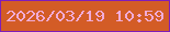 文字の大きさ：4、枠の色：7f1db9、背景の色：d35c26、文字の色：f1acd8 無料ブログパーツのブログ時計