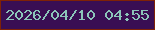 文字の大きさ：1、枠の色：7f2205、背景の色：390e53、文字の色：8bc5ba 無料ブログパーツのブログ時計
