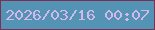 文字の大きさ：2、枠の色：7f2e55、背景の色：5394b4、文字の色：d4b8eb 無料ブログパーツのブログ時計