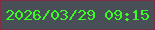 文字の大きさ：5、枠の色：7f2f44、背景の色：494f57、文字の色：3bfb23 無料ブログパーツのブログ時計