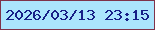 文字の大きさ：2、枠の色：7f334a、背景の色：abe5fd、文字の色：182087 無料ブログパーツのブログ時計