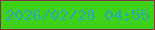文字の大きさ：1、枠の色：7f3447、背景の色：3fd115、文字の色：25a8b7 無料ブログパーツのブログ時計