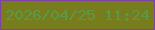 文字の大きさ：4、枠の色：7f43a6、背景の色：777d1d、文字の色：5b9949 無料ブログパーツのブログ時計