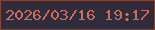 文字の大きさ：4、枠の色：7f4639、背景の色：312c3b、文字の色：ca6d5c 無料ブログパーツのブログ時計