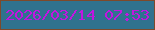 文字の大きさ：2、枠の色：7f492a、背景の色：30728e、文字の色：c215e0 無料ブログパーツのブログ時計