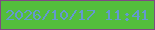 文字の大きさ：1、枠の色：7f4983、背景の色：53be3c、文字の色：6399cf 無料ブログパーツのブログ時計