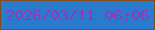 文字の大きさ：3、枠の色：7f4b1f、背景の色：2a7ace、文字の色：9537ba 無料ブログパーツのブログ時計