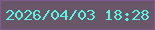 文字の大きさ：5、枠の色：7f5a92、背景の色：695668、文字の色：58f6e1 無料ブログパーツのブログ時計