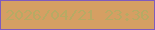 文字の大きさ：3、枠の色：7f5bbd、背景の色：d59f63、文字の色：b7aa64 無料ブログパーツのブログ時計