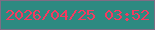 文字の大きさ：3、枠の色：7f6c84、背景の色：2d8a81、文字の色：f53a60 無料ブログパーツのブログ時計