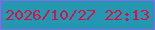 文字の大きさ：4、枠の色：7f6ee6、背景の色：2497b1、文字の色：d41247 無料ブログパーツのブログ時計