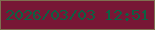 文字の大きさ：4、枠の色：7f7050、背景の色：771735、文字の色：0d6042 無料ブログパーツのブログ時計