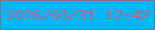 文字の大きさ：5、枠の色：7f7286、背景の色：06b6fd、文字の色：bd6a76 無料ブログパーツのブログ時計