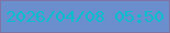 文字の大きさ：2、枠の色：7f74a3、背景の色：6b8fcd、文字の色：07bdce 無料ブログパーツのブログ時計