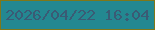 文字の大きさ：4、枠の色：7f7719、背景の色：238891、文字の色：3a5b75 無料ブログパーツのブログ時計