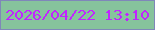 文字の大きさ：4、枠の色：7f87b9、背景の色：86c39c、文字の色：c124ff 無料ブログパーツのブログ時計