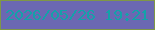 文字の大きさ：1、枠の色：7f9746、背景の色：6b68b2、文字の色：14a1a9 無料ブログパーツのブログ時計