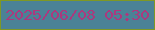 文字の大きさ：5、枠の色：7f9824、背景の色：4b8296、文字の色：ab397e 無料ブログパーツのブログ時計